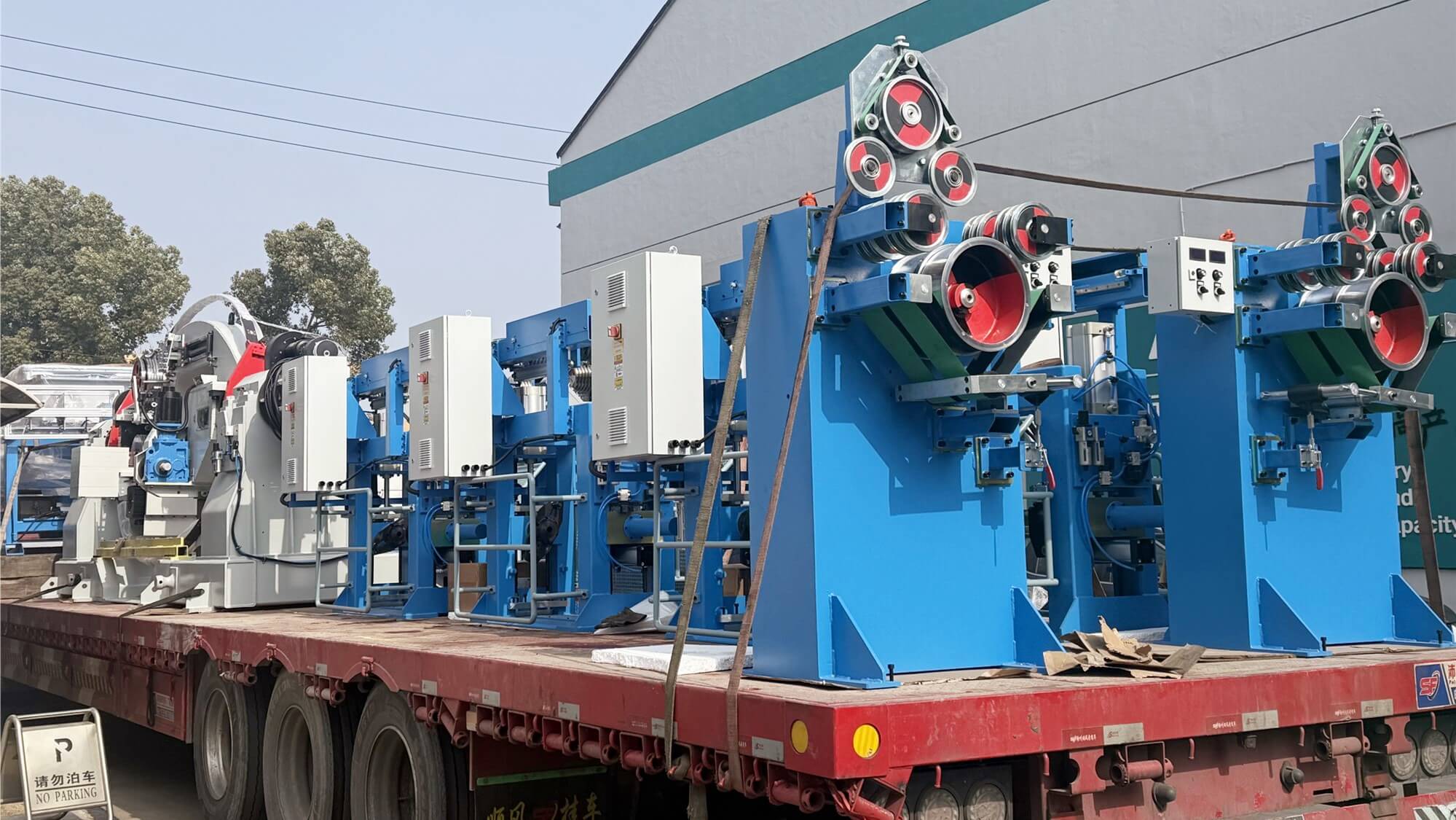 漢鼎兩套DTE-1250D型束絞機順利出貨